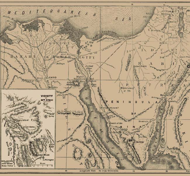 Mark Images - The Sinai Peninsula (map)