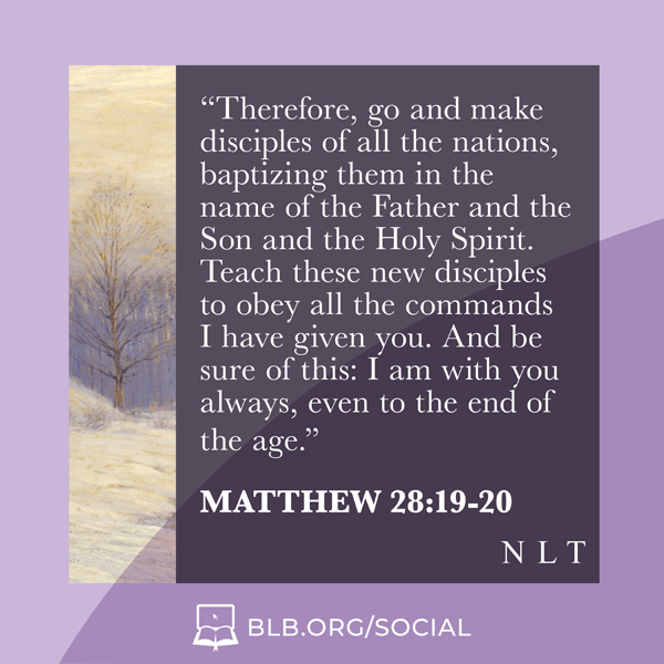Matthew Images - Matthew 28:19-20 NLT