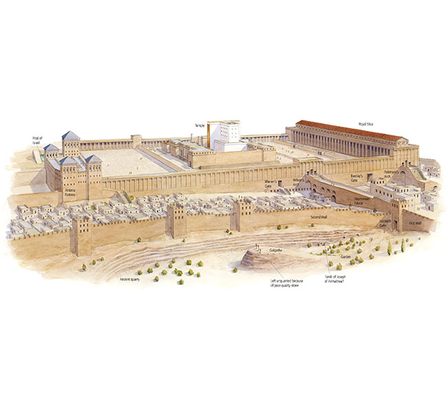 Matthew Images - Golgotha and the Temple Mount