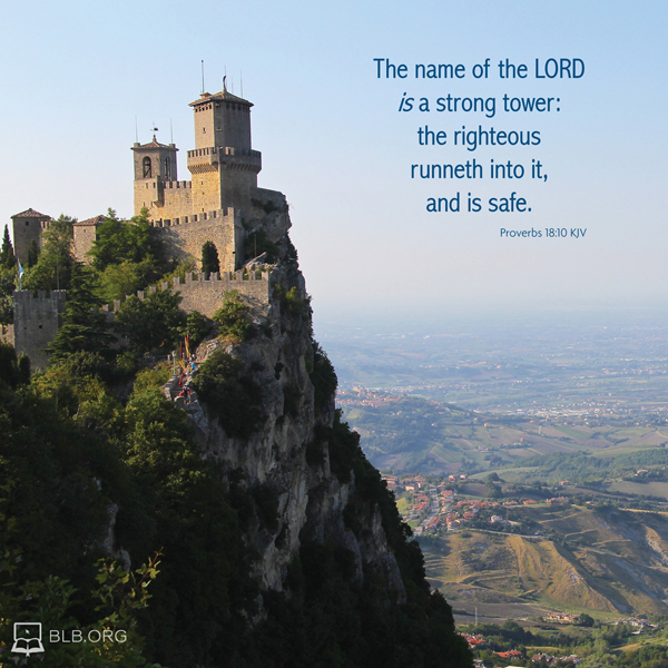 Proverbs Images - Proverbs 18:10 KJV
