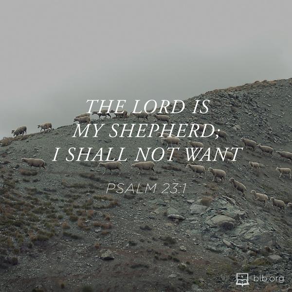 Psalms Images - Psalm 23:1 (NKJV)