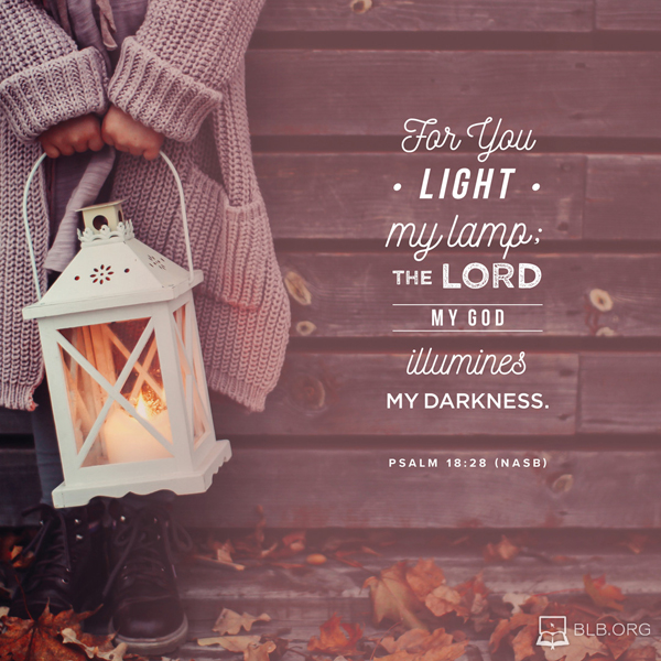 Psalms Images - Psalm 18:28 (NASB95)