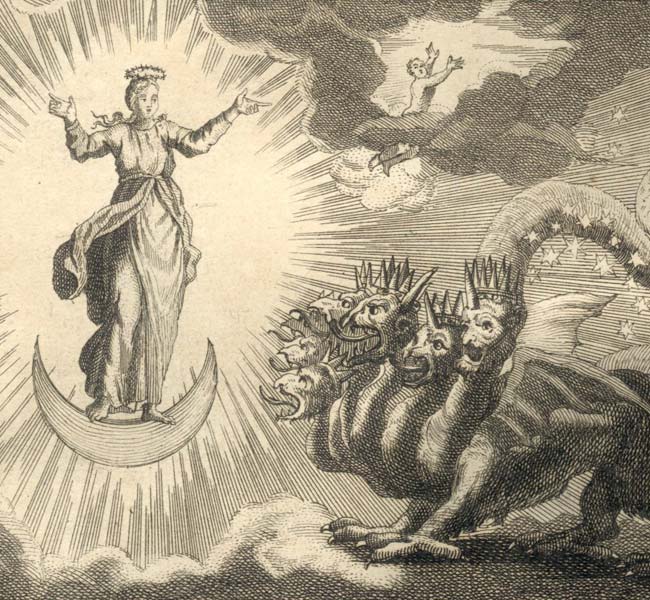 Revelation Images - Woman in Labor and a Dragon