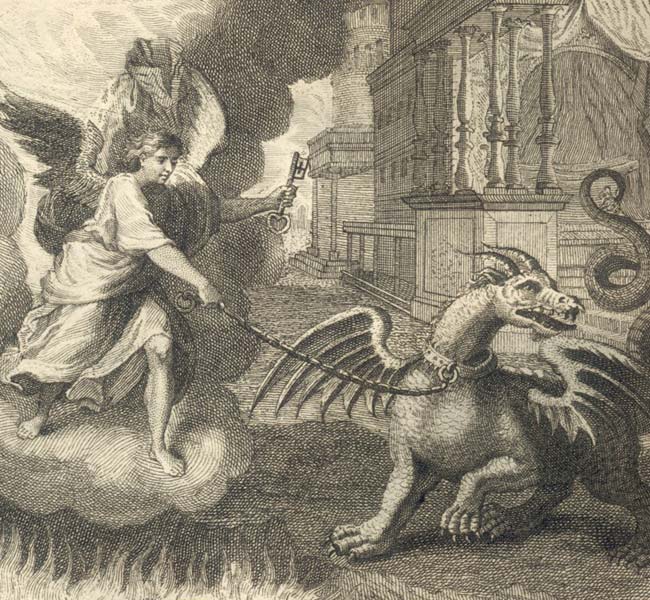 Revelation Images - The Beast Is Chained and Thrown into the Abyss