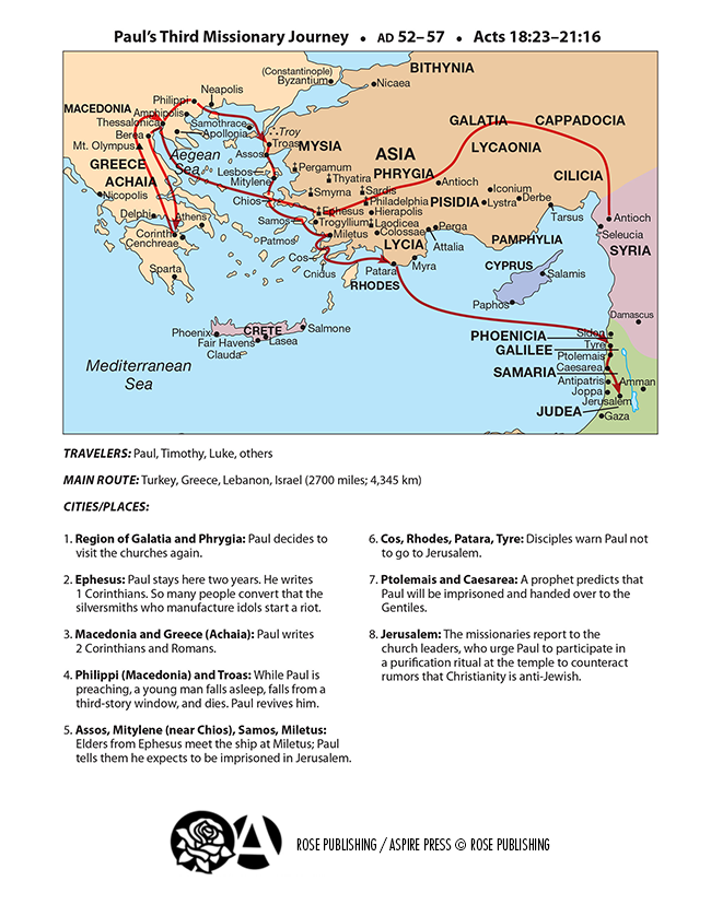 Romans Images - Paul's Third Missionary Journey