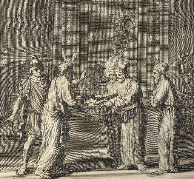 Deuteronomy Images - Moses Gives Deuteronomy to the Priests
