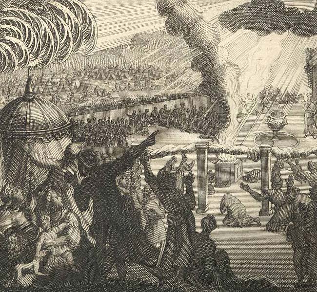 Leviticus Images - The Fire from Heaven Consuming the Sacrifice upon the Altar