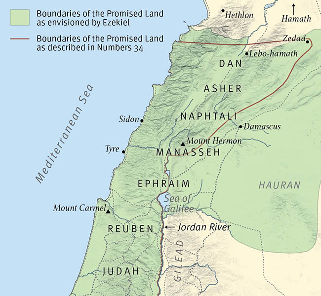 Numbers Images - Ezekiel's Vision of Israel's New Boundaries