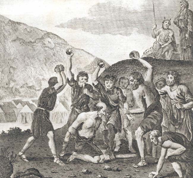 Numbers Images - The Sabbath-Breakers Stoned to Death.