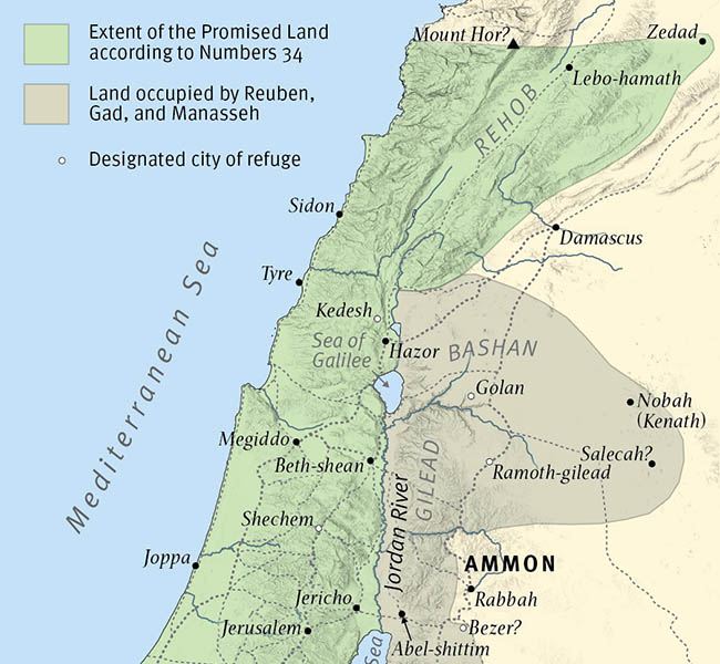 Numbers Images - The Boundaries of the Promised Land
