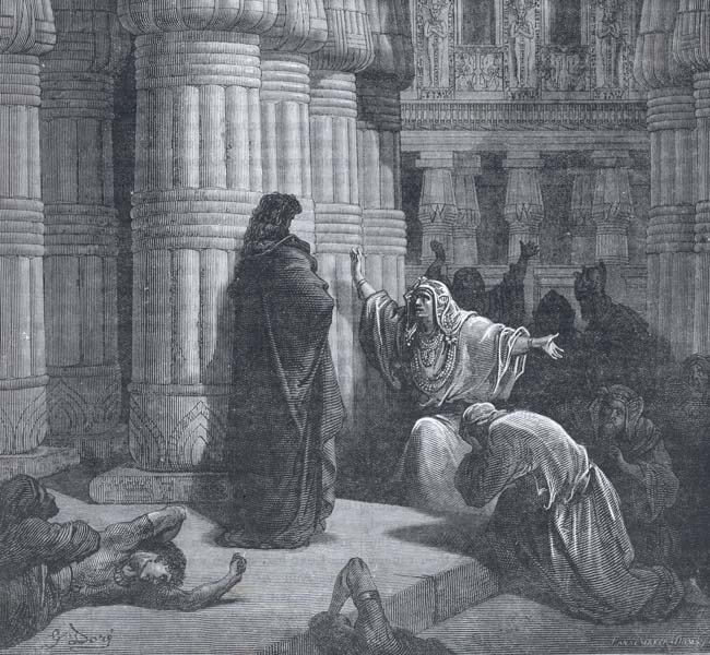 Exodus Images - The Egyptians Urge Moses to Depart