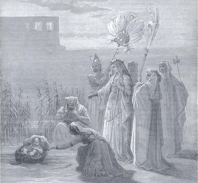 Exodus Images - Pharaoh's Daughter Finds Moses