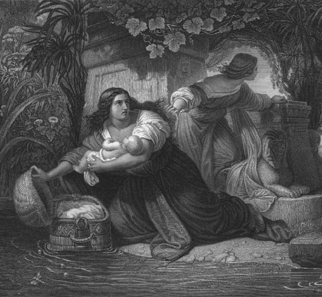 Exodus Images - The Exposure of Moses (engraving)