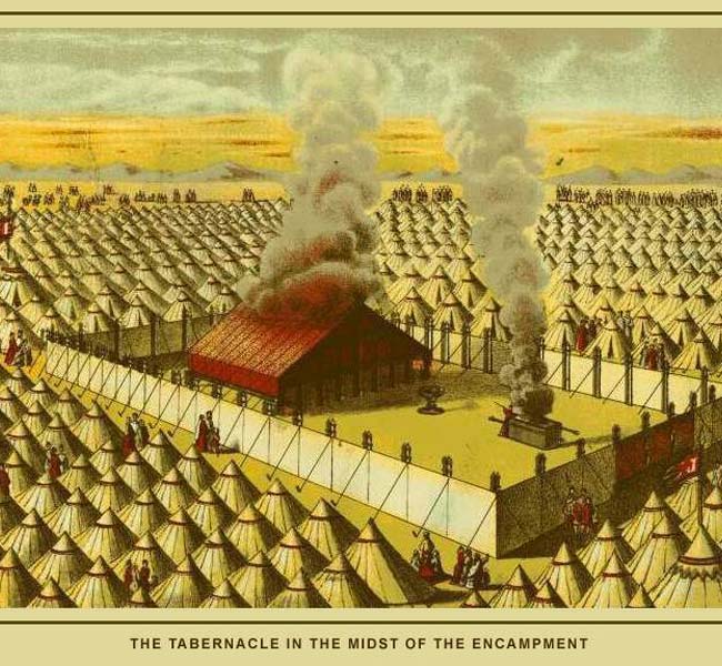 Exodus Images - Tabernacle in the Midst of the Encampment (illustration)
