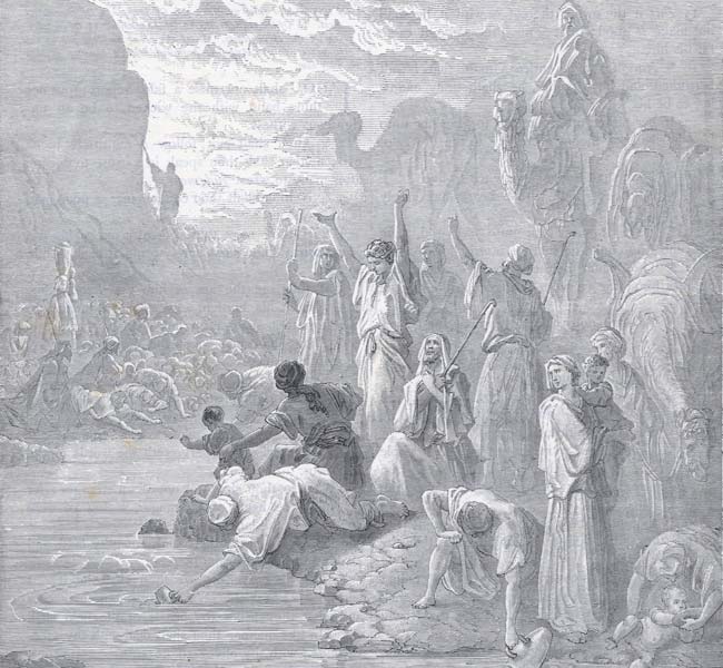 Exodus Images - Moses Striking the Rock in Horeb