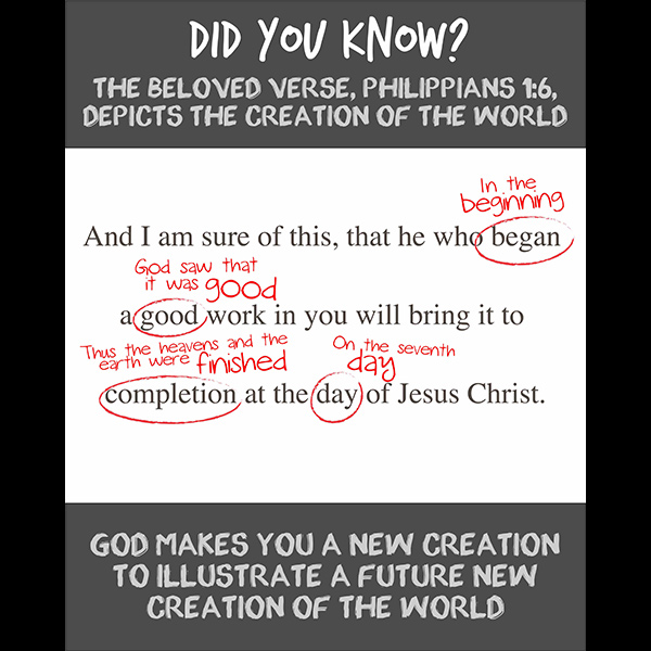 Genesis Images - Philippians 1:6 & the Creation of the World