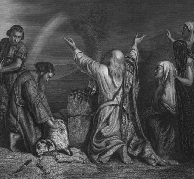 Genesis Images - Noah's Sacrifice (engraving)
