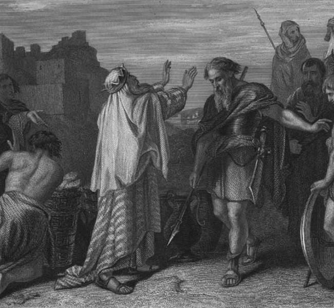 Genesis Images - Melchizedek Blessing Abraham (engraving)
