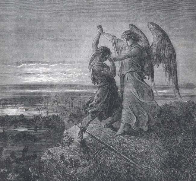 Genesis Images - Jacob Wrestling with the Angel