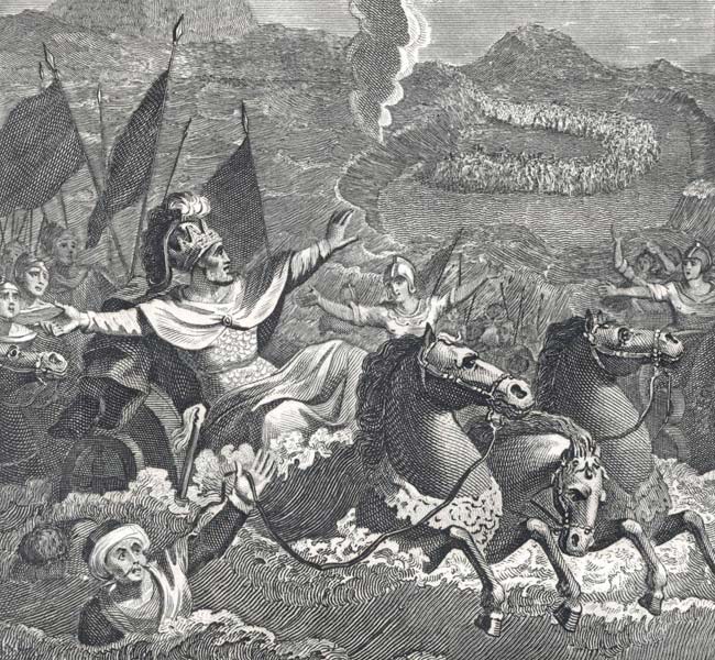 Exodus Images - Pharaoh and His Host in the Red Sea