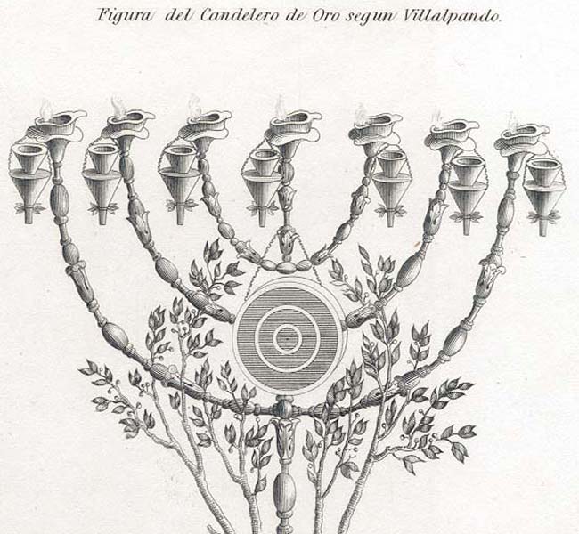 Exodus Images - Figures of the Candlesticks of Gold According to Villalpando