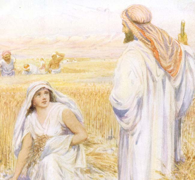 Ruth Images - Ruth Speaking with Boaz
