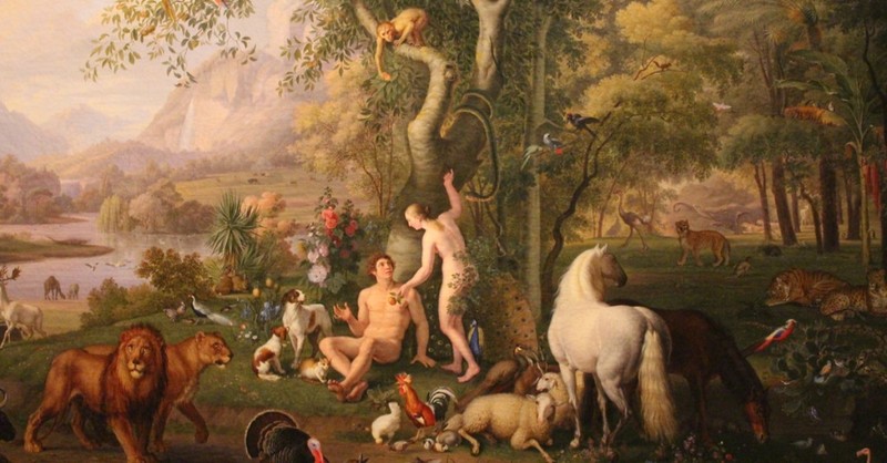 Adam and Eve in the Garden of Eden 