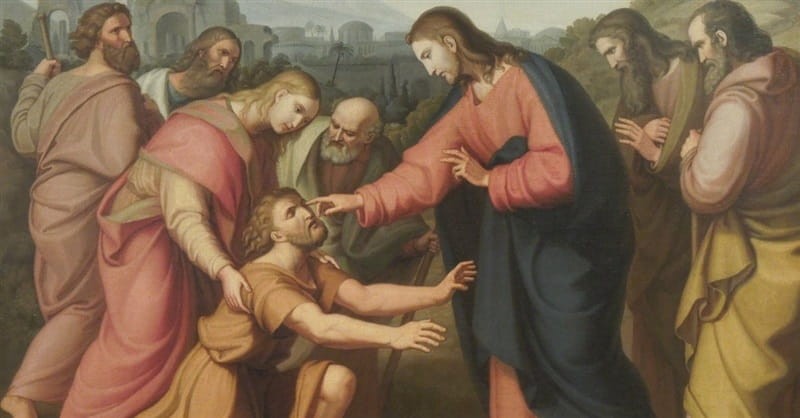 Jesus Heals the Blind Man 